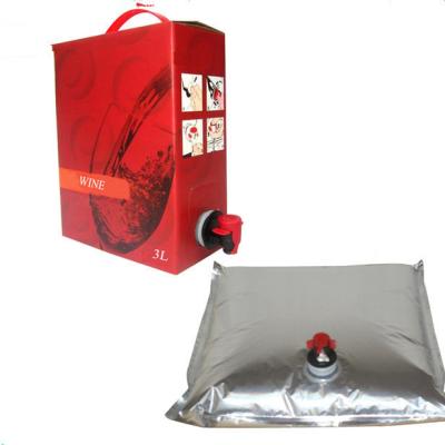 China A bag-in-box or BiB is a type of container for the storage and transportation of liquids for sale