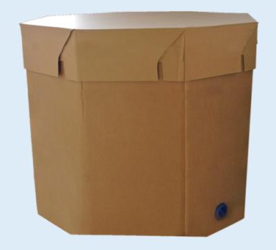 China 1000l Food Grade Liquid Tote Liners For Liqud Eggs Shipping With 2 Layers Pe Liner Bag Paper for sale