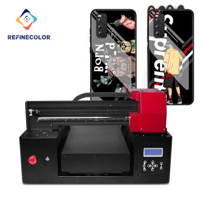 China Hotels Refinecolor Best Selling A4 Digital Printer For Printing On Phone Case Wood / Flatbed UV Glass / Metal for sale