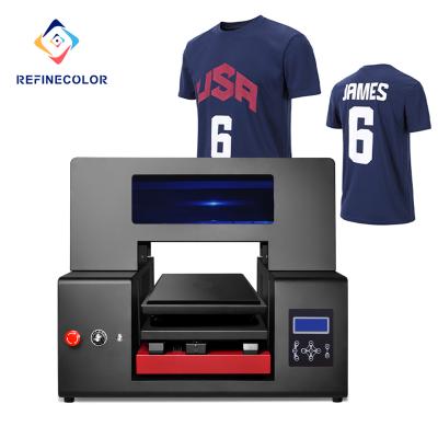 China Hotel Dx7 A2 Size 8 Colors Directly Print Garment Dtg Printer For T-shirt for sale