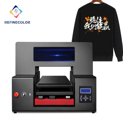 China Refinecolor Hotel dtg maker 6 color A3 size dtg printer T-shirt printer T-shirt printing machine for sale