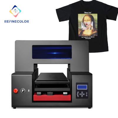 China Hotels DTG Printer A3 Size Inkjet T-shirt Printer With RIP Software Direct To T-shirt Garment Printing Machine for sale