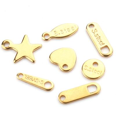 China DIY Necklace Pendants Jewelry Custom Logo Stainless Steel Extension Tail Chain For Necklace Bracelets Jewelry Making Accessories Crimp And Finish Beads for sale