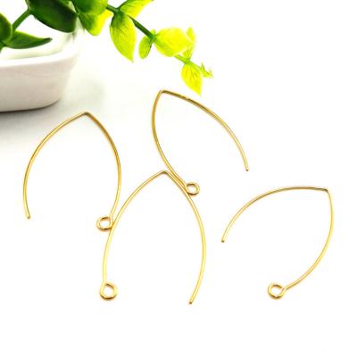 China Wholesale Earring Hook DIY Necklace Pendants Jewelry Stainless Steel Hypoallergenic Earring Hooks Jewelry Findings For Earring Making for sale