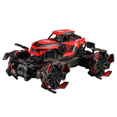 China Auto Return 1:12 four-wheel drive climbing off-road high-speed remote control car 4WD all-terrain explosive wheel stunt children's toy car for sale