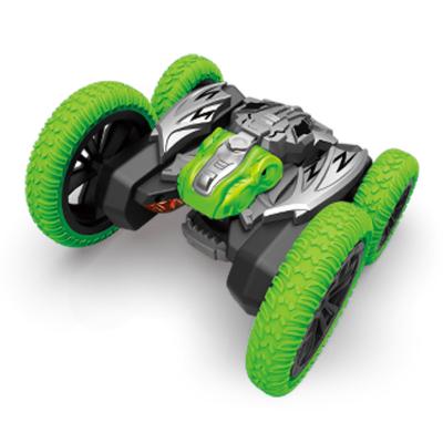 China Auto Return 2.4G dinosaur spray remote control stunt flower car double-sided off-road dumper children's electric toy car for sale