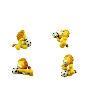 China Cartoon Toy Oem Art Plastic Action Figure Custom 3d Printing 3cm Simba mini figure animal figure doll for capsule for sale