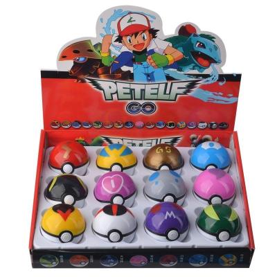 China Cartoon Toy 2023 Hot Sale 5 cm Pokeball Action Figure Capsule Toy Poke mon Ball with Figure Inside for Kids for sale