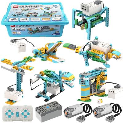 China Construction Toy Stemedu 606PCS APP Remote Control Building Block Education Set CB01 Programmable Robot Block Toys For LE.GOeds for sale