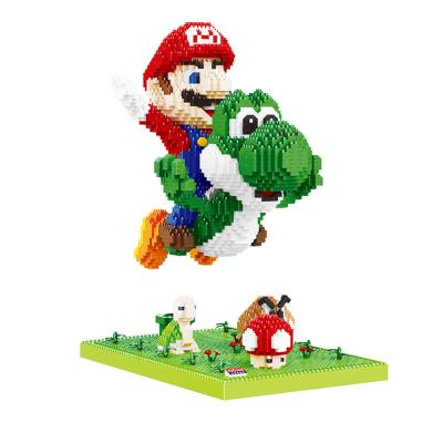 China Construction Toy New High Quality Super Marios Bros Toys Figure Fly Marios Micro Building Blocks Marios Micro Bricks for Kids for sale