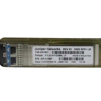 China Communication System C/F SFPP-10GE-LR JUNIPER 740-031981 FTLX1471D3BNL-J1 SFP-10GE-LR SMF Fiber Optic Transceiver for sale