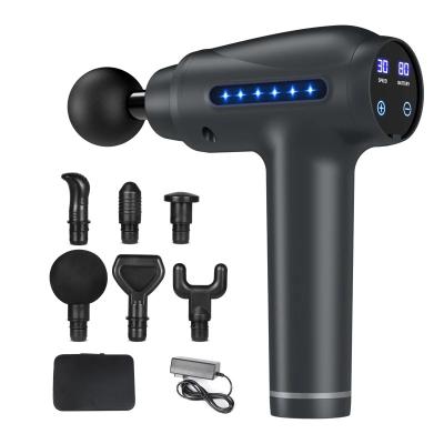 China New Body Mini Massager Gun With Led Screen Mini Massage Products Support Custom Muscle Massage Gun for sale