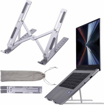 China Adjustable Factory Adjustable Laptop Stand Holder Foldable&Portable Desktop Computer Stand Aluminium Alloy for 9-15.6 inch Laptop for sale