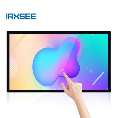 China Metal Case + Tempered Glass Panel 32 Inch HD 1920P TFT LCD Touch Monitor With Projected Capacitive Touch Screen IPS LCD Monitor for sale