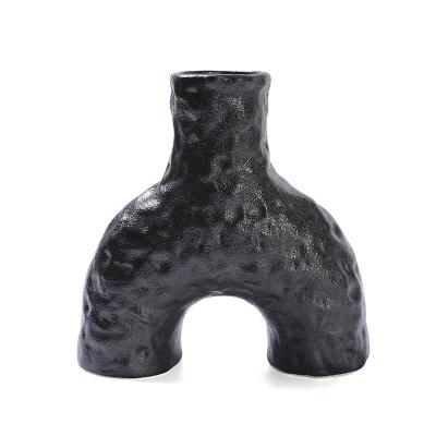 China Wholesale Minimalist Ceramic Desktop Home Decor Dried Flower Design Nordic Vase for sale