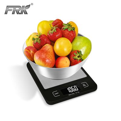 China With Tray Home Stainless Steel 5 Kg Digital Weight Electronic Food Kitchen Scale With Bowl for sale