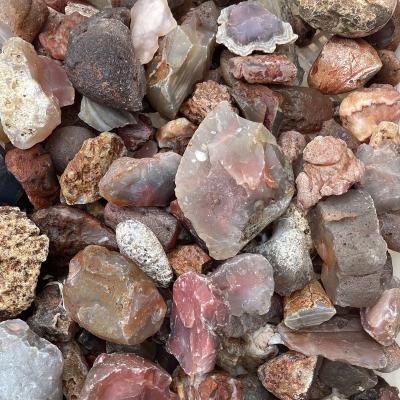 China Europe Wholesale Healing Crystals Raw Gemstone Natural Red Agate Rough Stones for sale