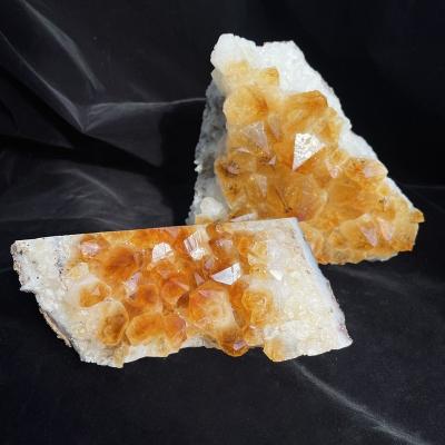 China Europe Wholesale Natural Quartz Crystal Cluster Citrine Clusters for Home Decoration for sale