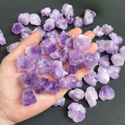 China Europe Wholesale High Quality Purple Quartz Crystal Cluster Amethyst Cluster Specimen Raw Rough Purple Amethyst Flower for sale