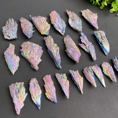 China Europe Wholesale Titanium Aura Kyanite Rough Kyanite Aura Black Kyanite for sale