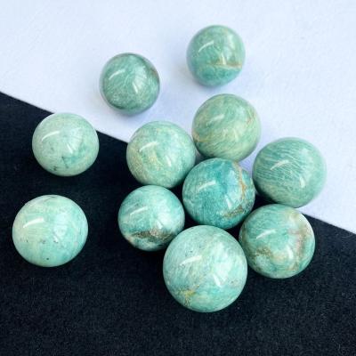 China Europe Factory Price Natural Crystal Sphere Healing Stones Amazonite Ball Sphere for Meditation Ornaments for sale