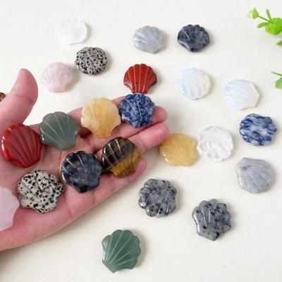 China Europe Wholesale Mixed Quartz Crystal Shell Carving for Home Decoration Crystal Crafts for sale