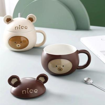 China Cute Creative Cartoon Viable Hot Selling Ceramic Mug, Home Office Business Gift Personality Cute Milk Juice Coffee Cup for sale