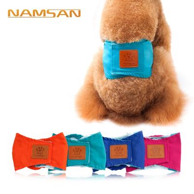 China Namsan Viable Male Dog Pants Reusable Belly Bands For Dog Wraps Small Medium Dog Diapers Male Washable Pet Underwear for sale