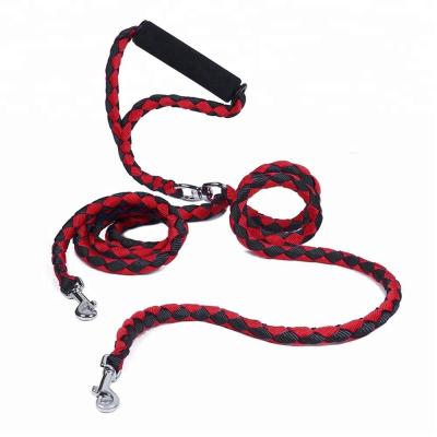 China No-Tangle Adjustable Double Control Easy Dog Leash Sustainable Pet Leash for sale