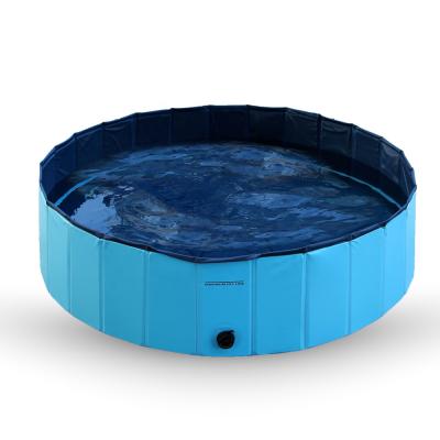 China Sustainable Foldable PVC Dog Pet Pool Portable Dog Pool Bathing Tub For Summer for sale