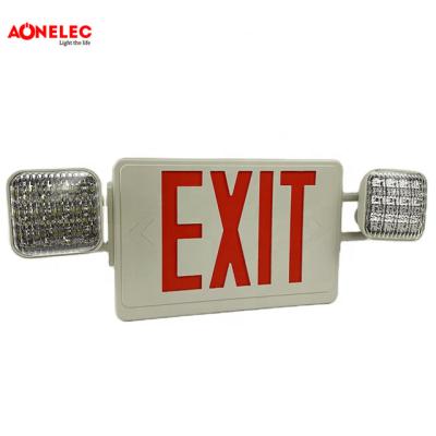 China Other Topsell Emergency Plastic Ceiling Light With Exit Sign, Double Head Double Head Led Emergency Exit Emergency Light for sale