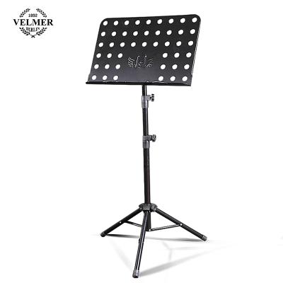 China Cheap Metal Adjustable Musical Instrument Music Stand Large For Guitar 45*31*150cm for sale