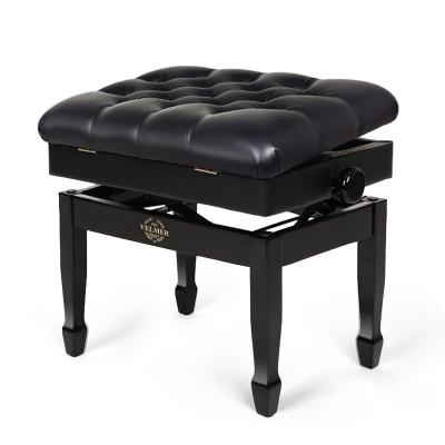 China High End Metal+leather+sponge OEM OEM Music Stools Black Wood Adjustable Piano Bench For Musical Instrument for sale