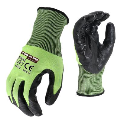 China Cut Resistant Glass Handing Level 5 Cut Resistant Safety Gloves With Factory Price for sale