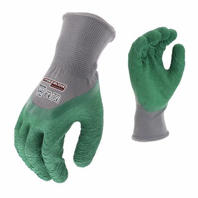 China 13 Gauge Polyester Latex Flexible Breathable Wearable Wearable Gloves For Light Duty for sale