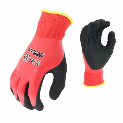 China T/T Latex Coated Waterproof Sandy Waterproof Oil Resistant Garden Work Gloves for sale