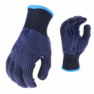 China Breathable Wholesale Work Polyester Dotted Non Slip Industrial Work Gloves for sale