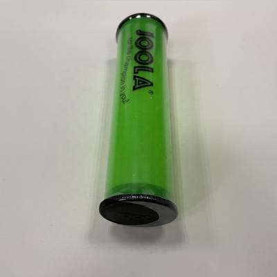 China High Thoughness PVC Green Plastic Packaging Tube With Two Ends For Table Tennis Or Badminton for sale