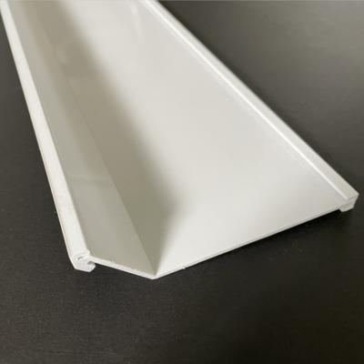 China Decorative Application PVC Home Plastic Extrusion Profile In White for sale