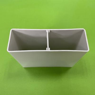 China Durable Plastic PVC Square Tube In White for sale