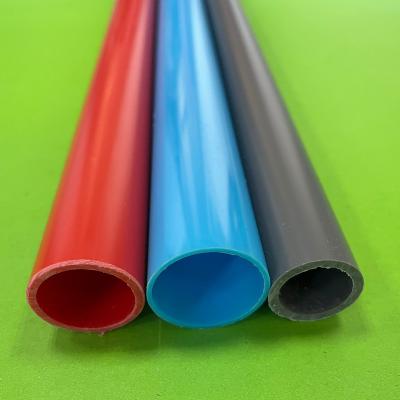 China Evironment-friendly PVC ABS plastic extruded hollow tube in color for sale