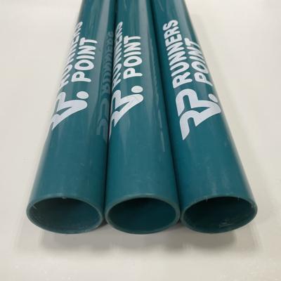 China Plastic Gymnastics PVC Tubing Relay Baton Relay Baton For Gym Runners Relay Race With Customized Logo Printing for sale