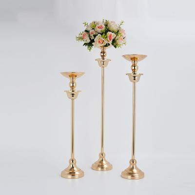 China Home Decoration Wedding Decoration Metal Vase Table Centerpiece Flower Stand Wedding Envents Vase for sale