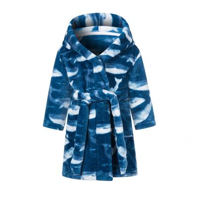 China Wholesale Available Cute Children's Flannel Fleece Children's Robes Thermal Witness Kids Baby Bathrobes for sale