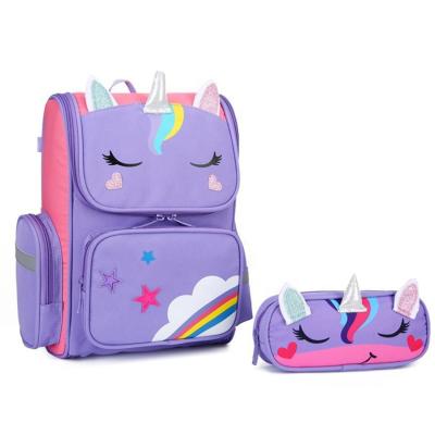 China New Design Waterproof Boys Girls Pencil Pouch School Bag Set Kid Backpack Bags for sale