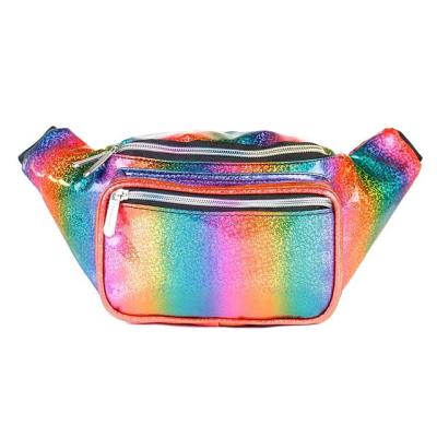 China Water Proof Fashion Symphony Fanny Pack Running Waist Bags PVC Belt Bag Leather Women Fanny Pack For Men for sale