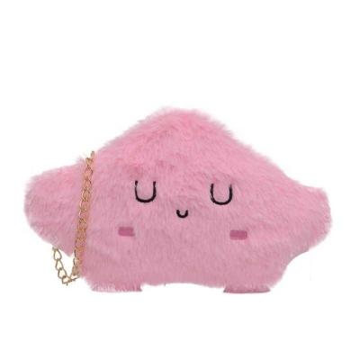 China New Cartoon Cloud Children's Mini Cute Shoulder Bag Small Student Bag Durable Soft Cute Fluffy Cross-body Bag for sale