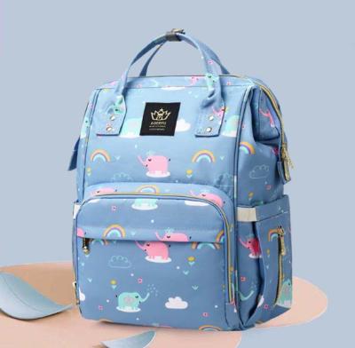 China Multi-Function Water Resistant With USB Oxford Baby Diaper Bag Travel Ladies Nappy Changing Mum Diaper Bag Backpack Organize For Mom for sale