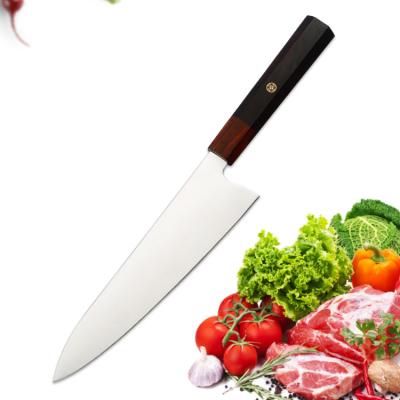 China High Quality Viable 8 Inch Stainless Steel Handle Wooden Kitchen Slicing Knife Meat Fish Boning Knife Chef Tools for sale