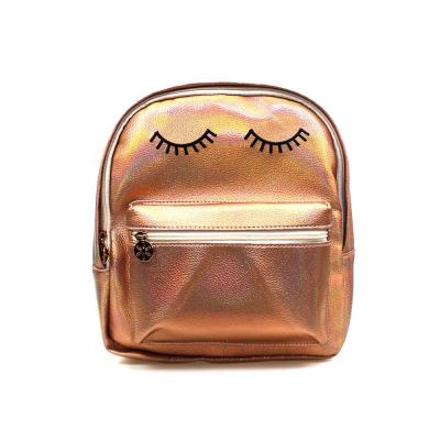 China Smile Women Backpacks Laser Fashion Durable Fashionable High Quality Anti-theft PU Leather Designer Laptop Bag Pink Backpack For Girls for sale